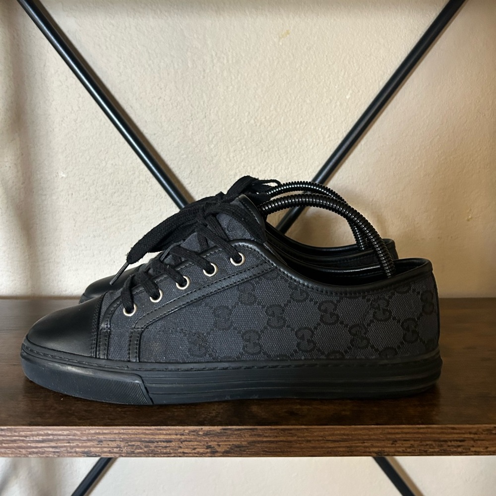 Gucci Black Patterned Sneakers